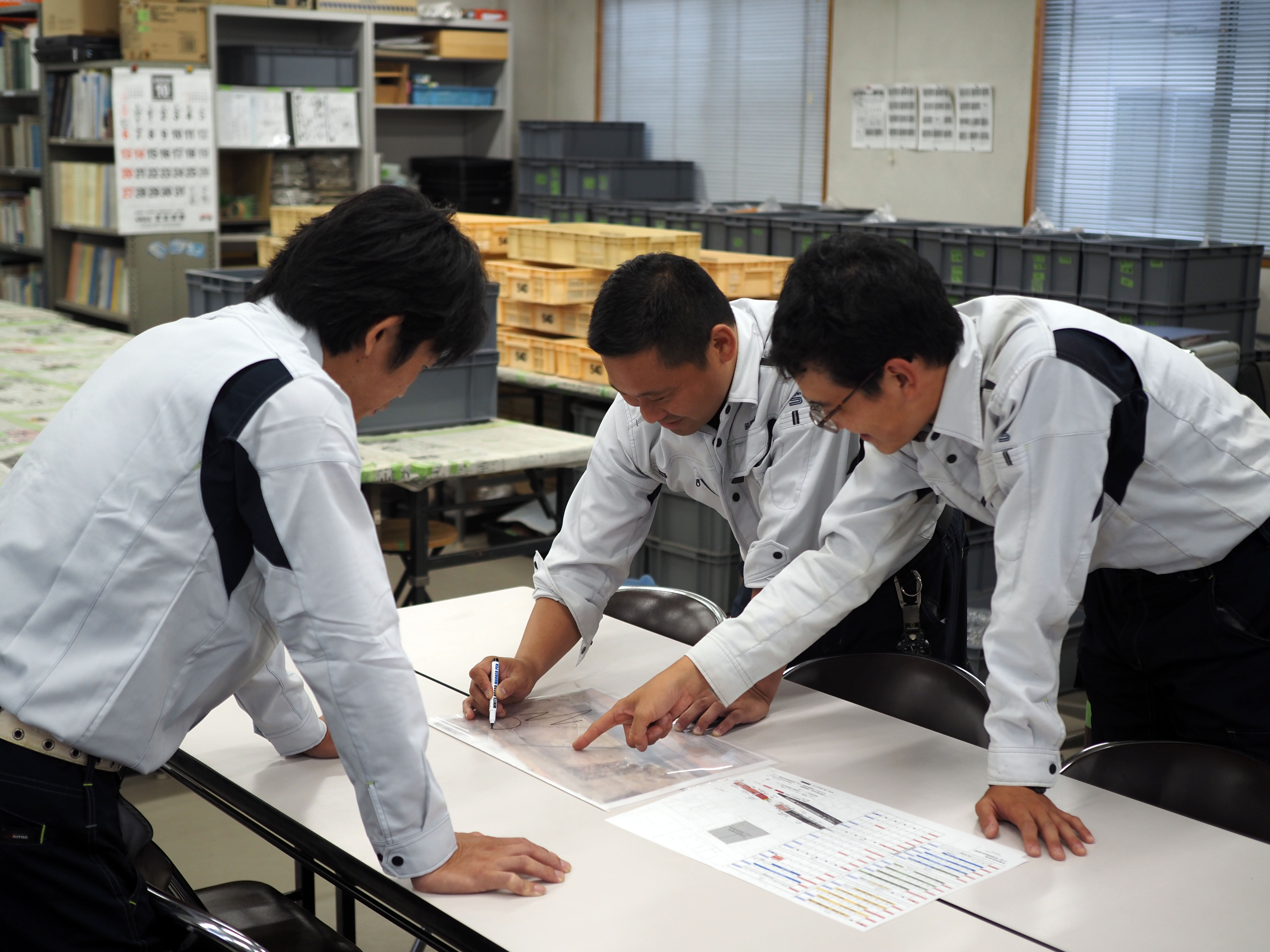 現地確認・計画の様子